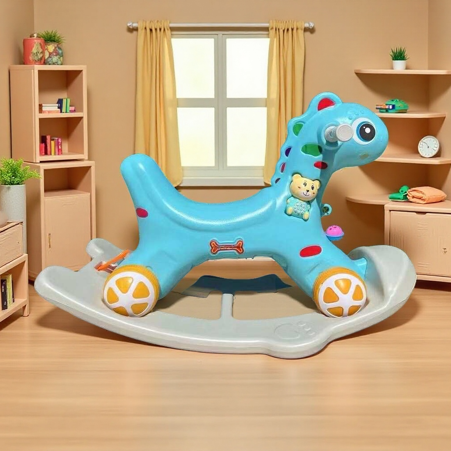 2in1 Horse Rider Push Car Rocker Pony Toys Children's Rocking Horse 1-5 ...
