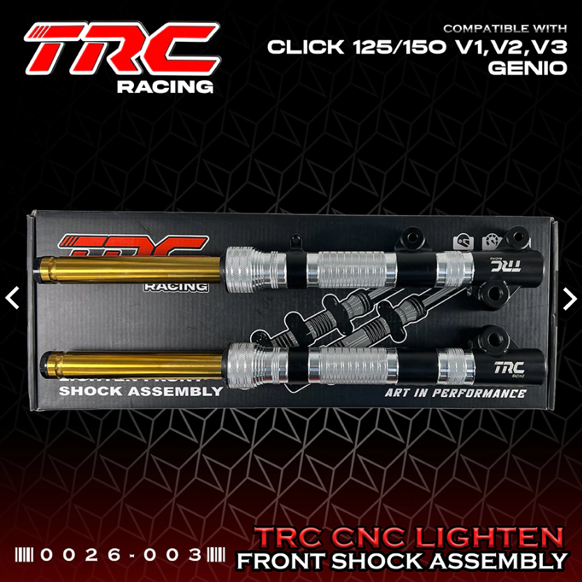 TRC RACING LIGHTEN FRONT SHOCK ASSEMBLY for CLICK 125 150/Beat FI 0026 ...