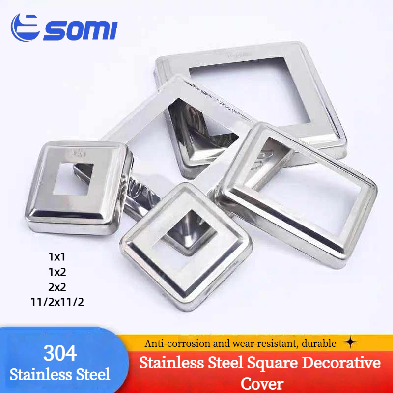 304 Stainless Cover Plate Square Flange Cover Square Tube Rectangular ...