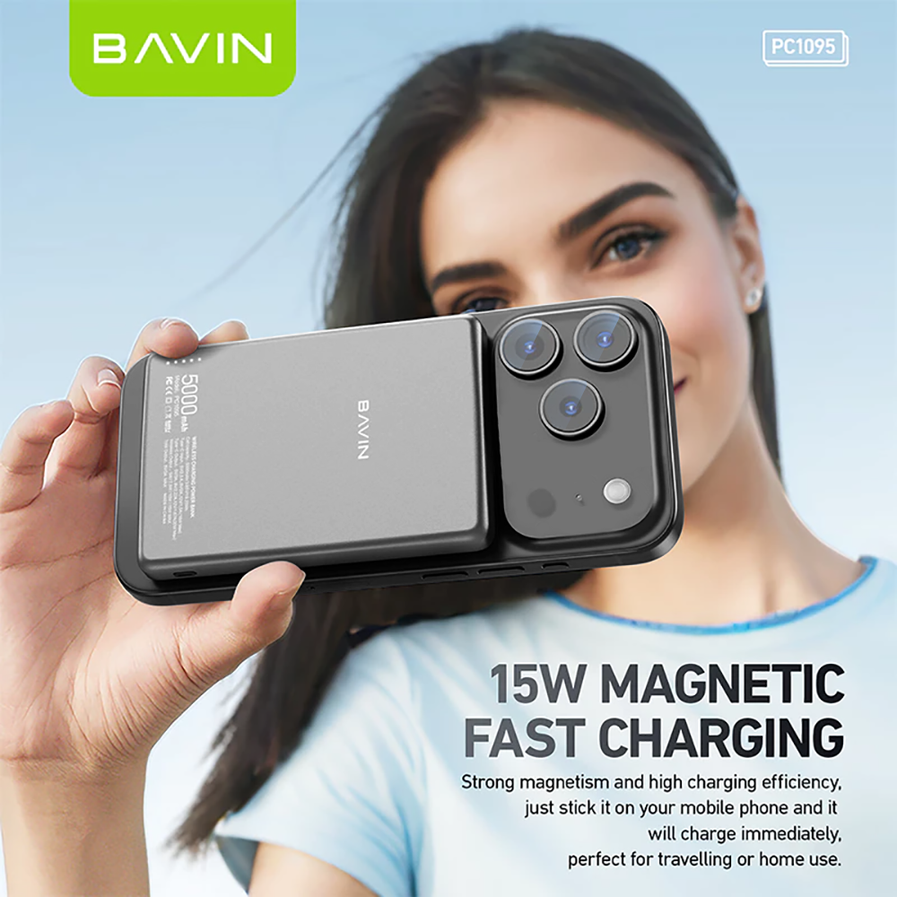 BAVIN PC1095 / PC1106 10000mAh 15W Ultra Thin Fast Charging Wireless ...