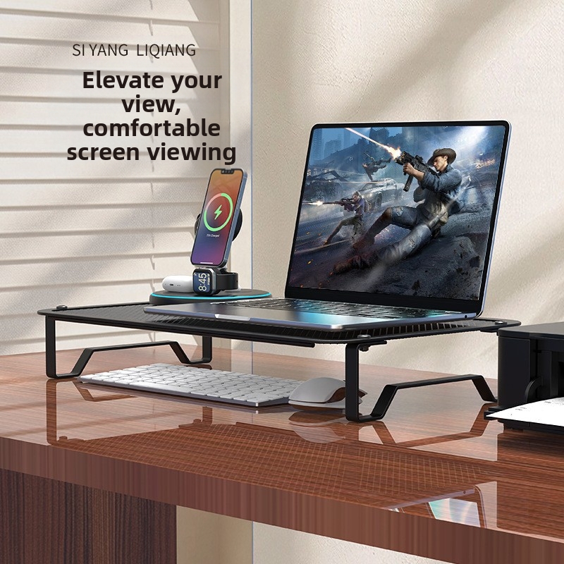 Multi functional laptop storage rack desktop keyboard rack tablet ...