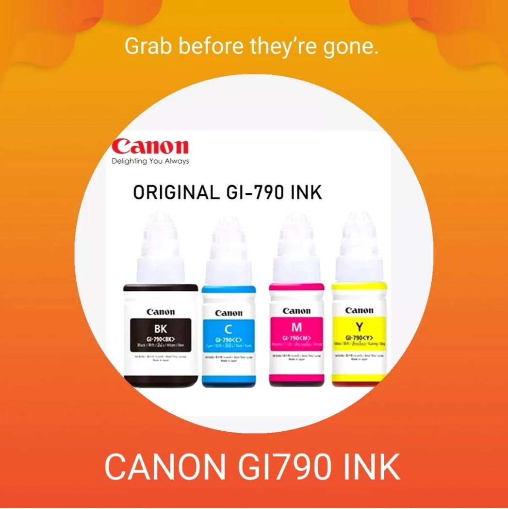 GENUINE CANON GI-790 INK for G1000 G2000 G3000 G4000 G1010 G2010 G3010 ...