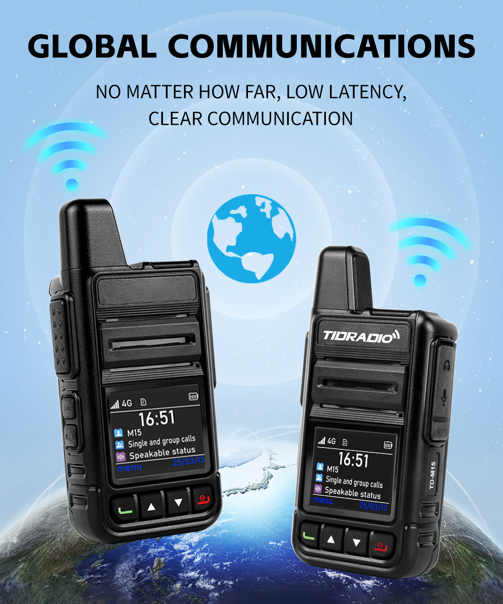 *COD* TIDRADIO TD-M15 poc radio Odmaster 4G 5G Global 6000km Public ...