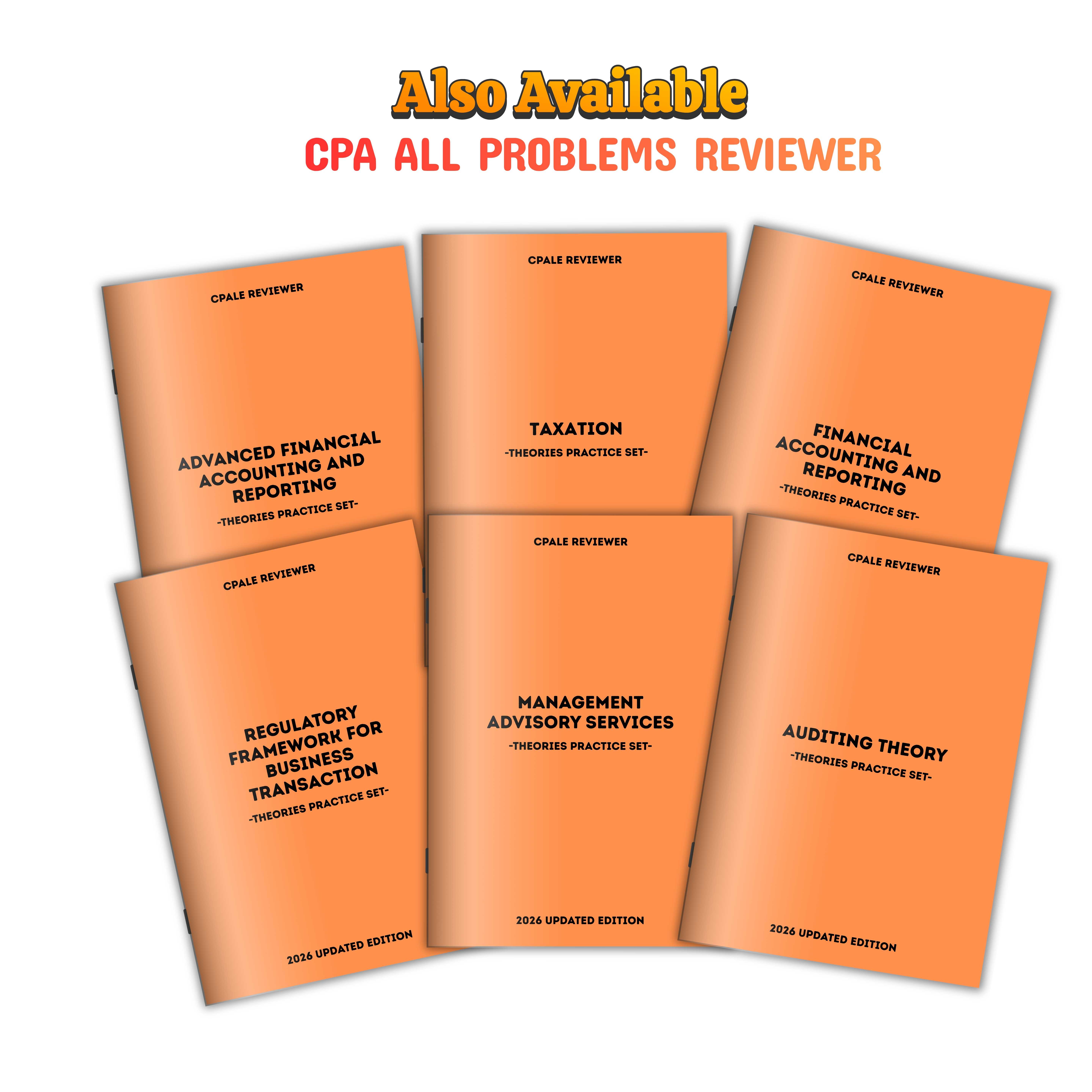 2026 CPA Reviewer Booklets | 500+ Problem-Solving Sets | Accounting ...