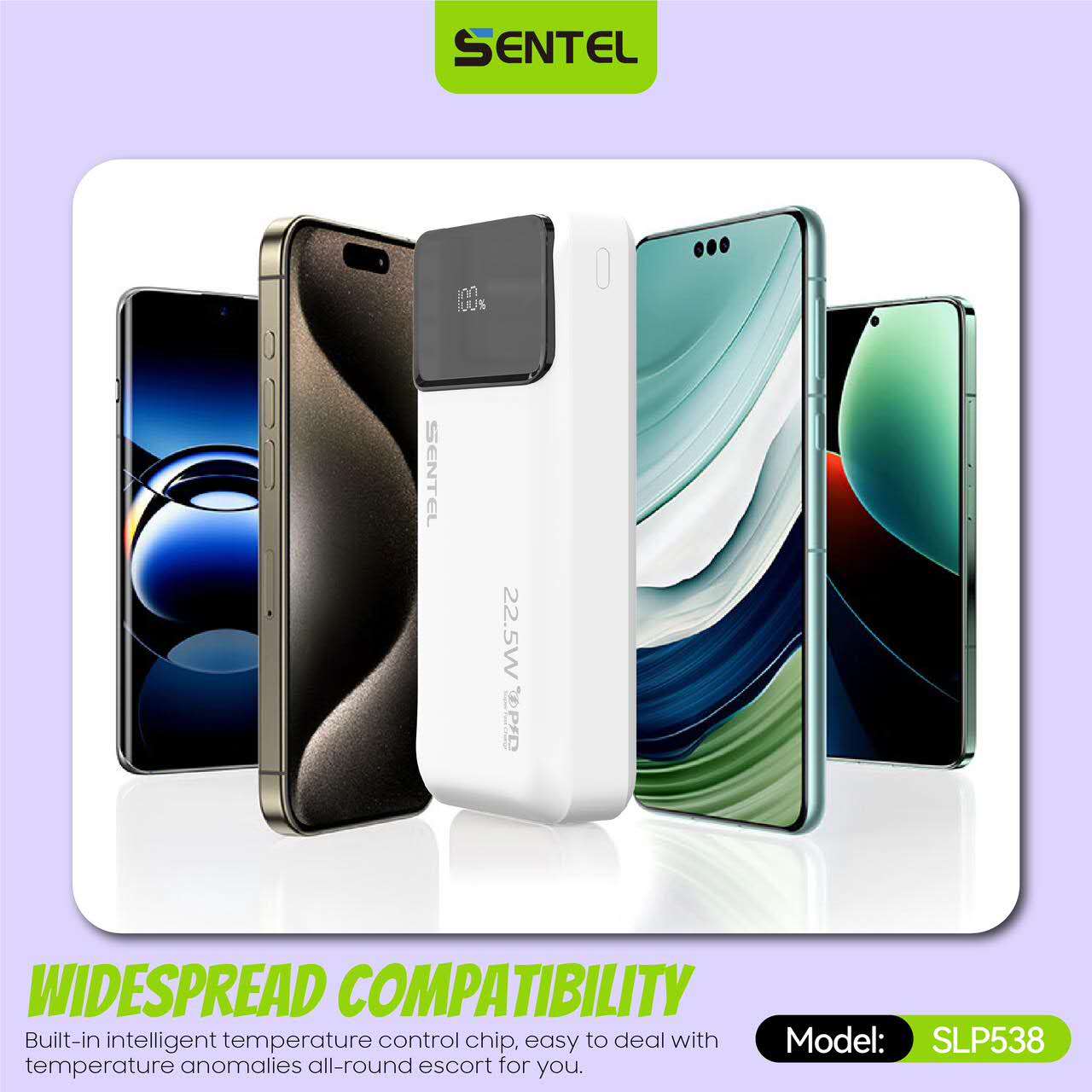 Sentel 22.5W Power Bank Fast Charger 10000mAh 20000mAH Portable ...