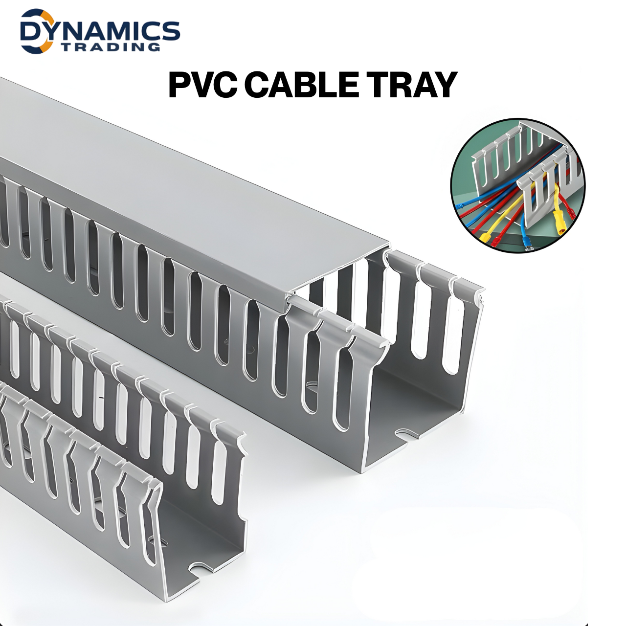 PVC Cable Tray Cable Duct Wiring Channel Wire Organizer Raceway 1M ...