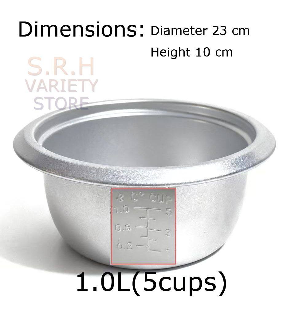 pure aluminum rice cooker inner pot with lid | Shopee Philippines