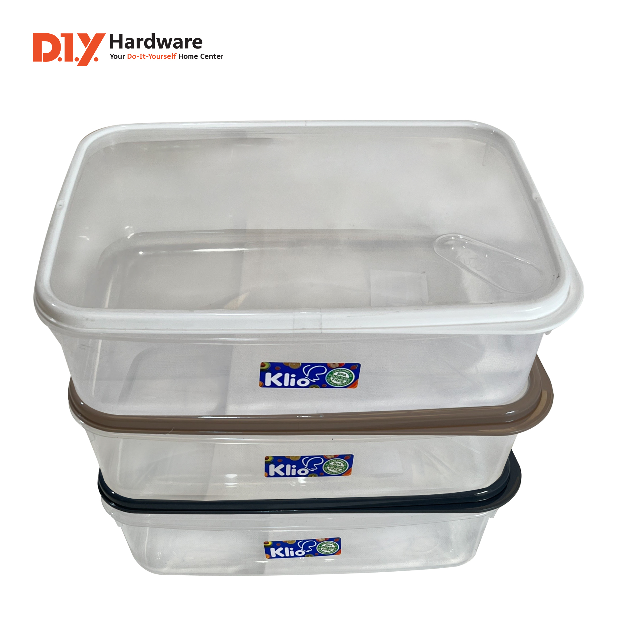 KLIO Rectangle Stack Food Keeper Large 2.2L - KLRT03C | Shopee Philippines