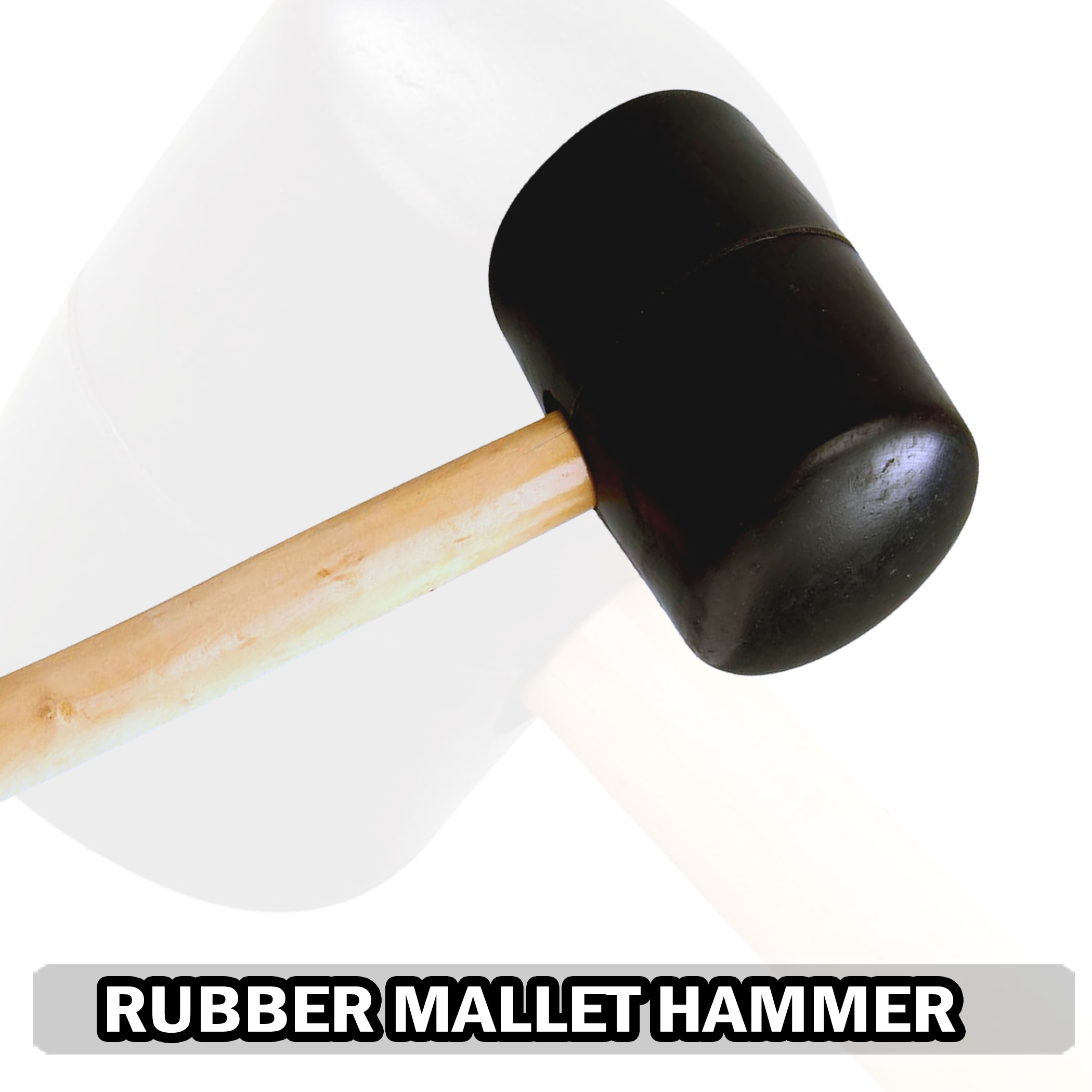The Beadsmith Mini Plastic Mallet - Dual Head Hammer - 6.75 Inch Handle, 1.75 Inch Head - Use to