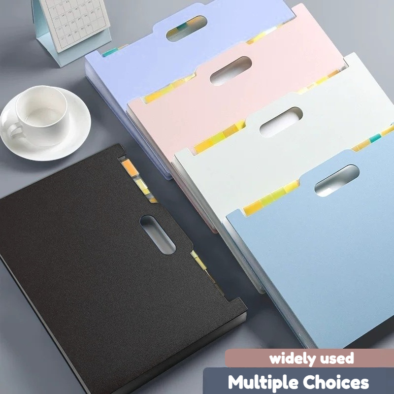 Long Expanding File Folder Document Organizer Storage Box Desktop ...