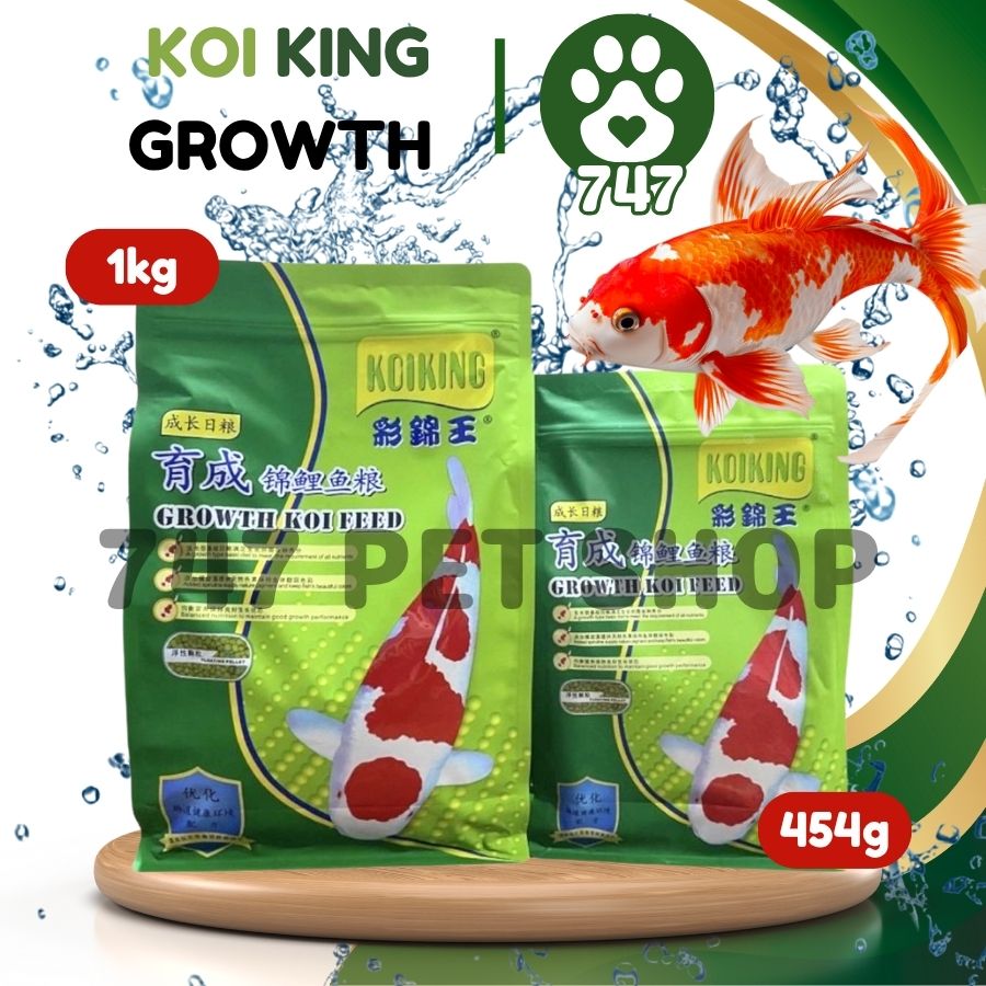 Visual Reference: 454G 1Kg Koiking Growth Koi Feed Pet Aquarium Pond Floating