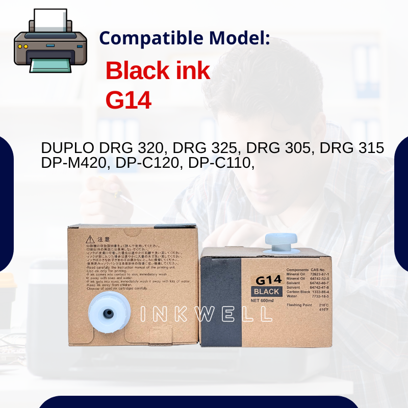 G14 g 14 Ink Black for Duplo and Akinto duplicator machine | Shopee ...