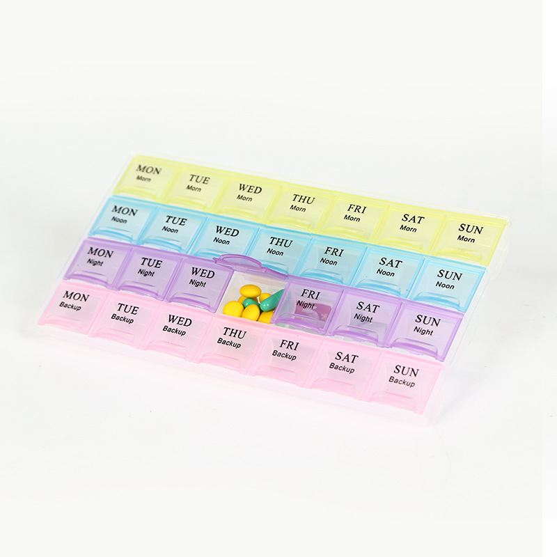 Medication Storage Box Weekly Mini Medication Organizer 7 Day 21 Slots ...