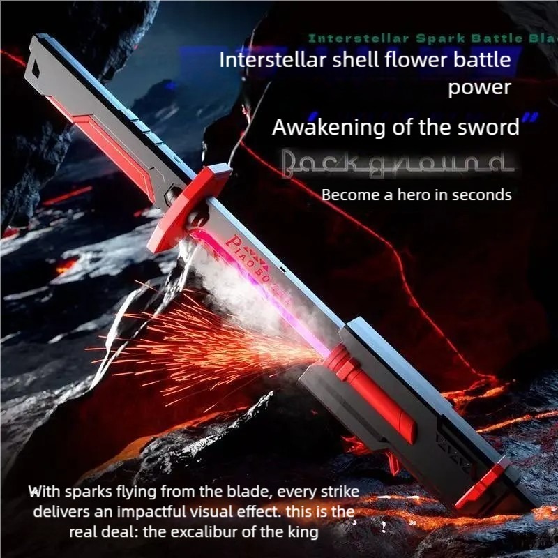 【COD】Rechargeable Samurai Sword with Spark and Smoke Effects LED ...