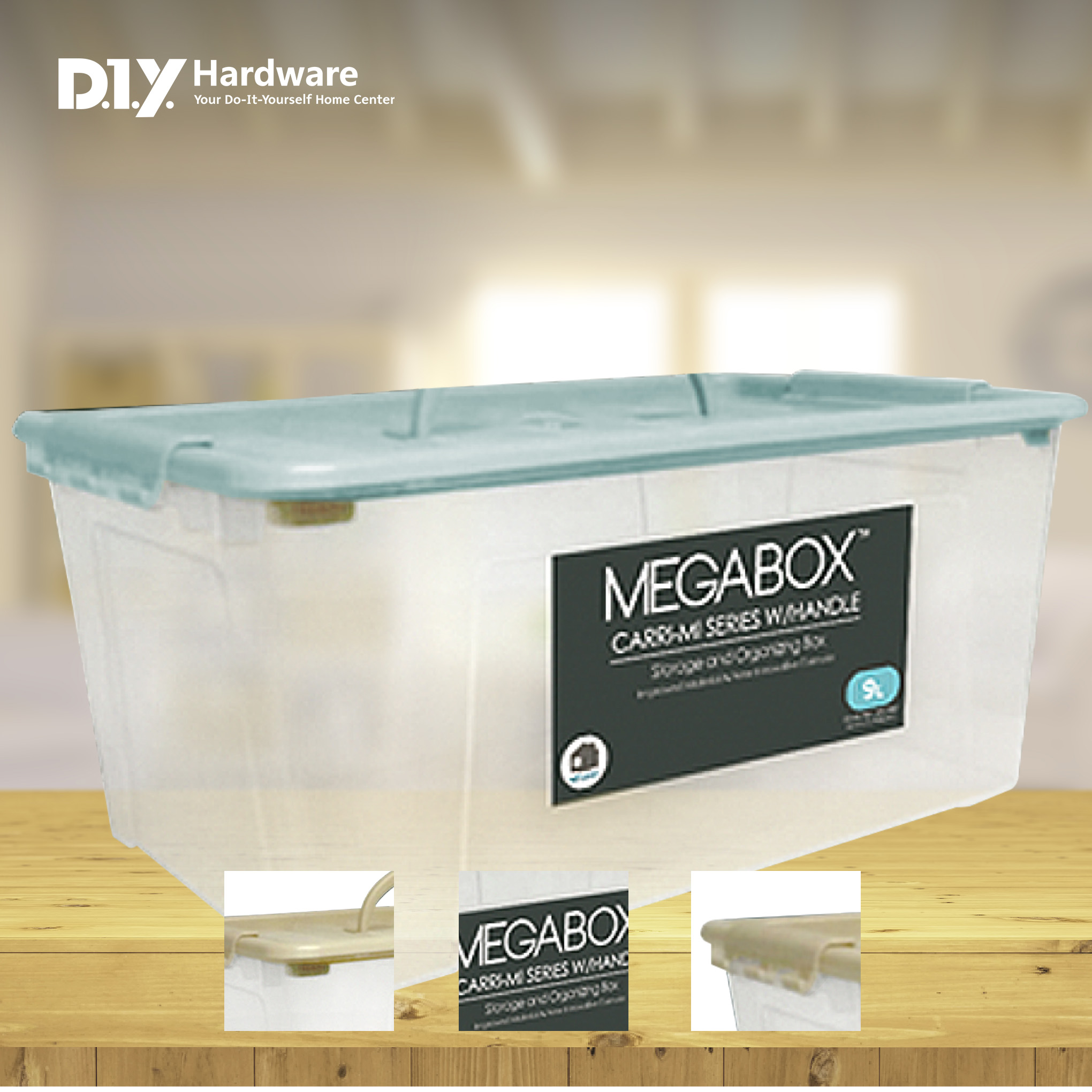 Megabox Storage Box w/ Handle 5 -9 Liters MG832 MG831 | Shopee Philippines