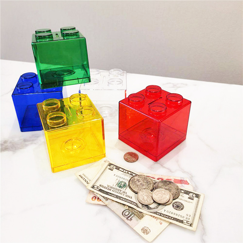 Transparent Piggy Bank Coin Storage Case Kid Toy Gift Change Boxes ...