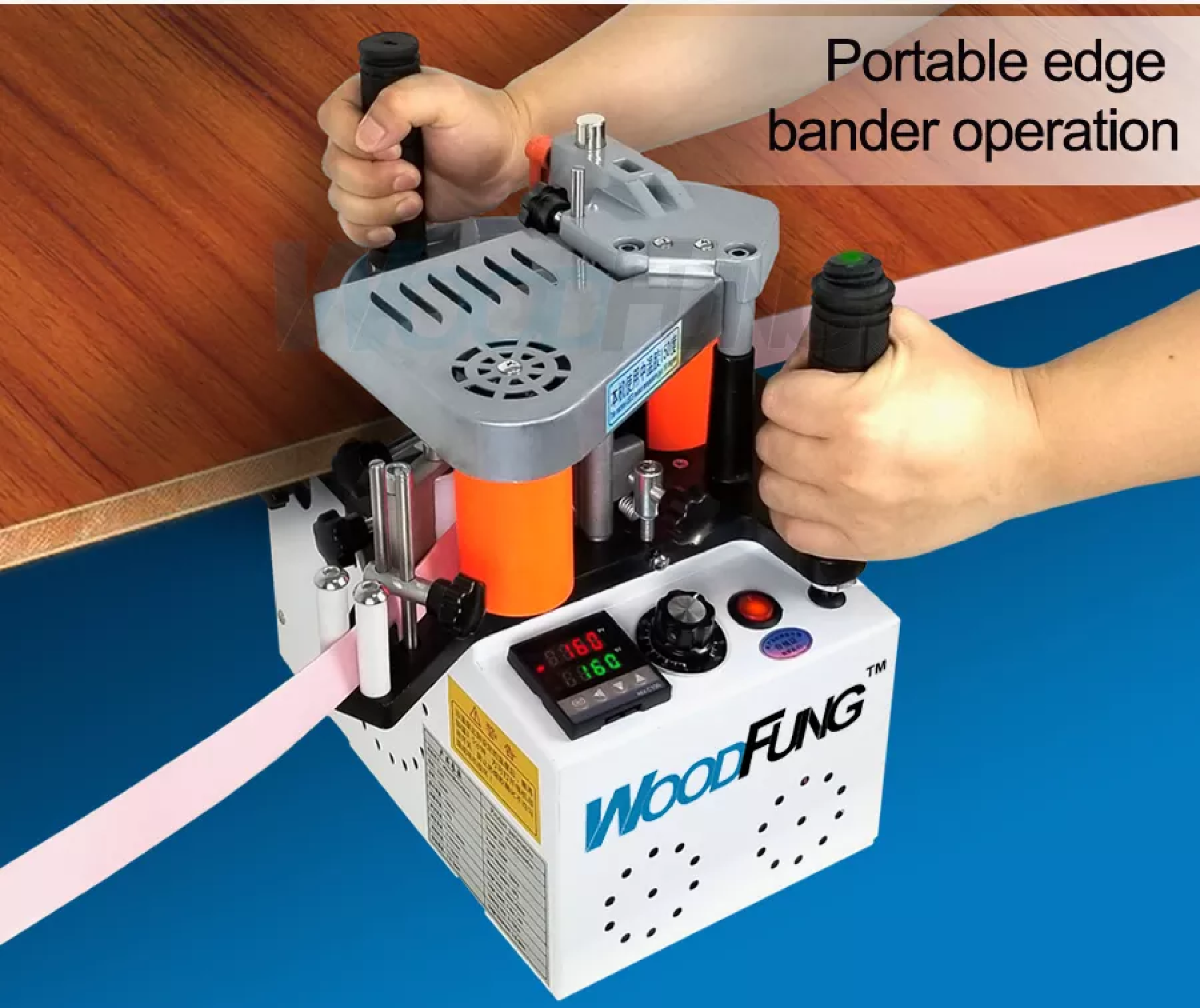 WF102B Woodworking PVC/ABS Portable Edge Banding Machine,Straight And ...