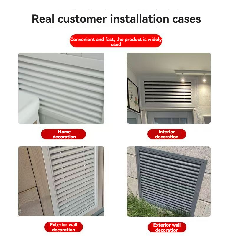 【COD】Aluminum Alloy Shutter Louver Vents with Built-in Dust Net for ...