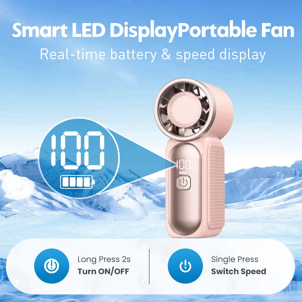X688 Super Turbo Fan 100 Hig Speed 3000mAh Handheld Rechargeable ...