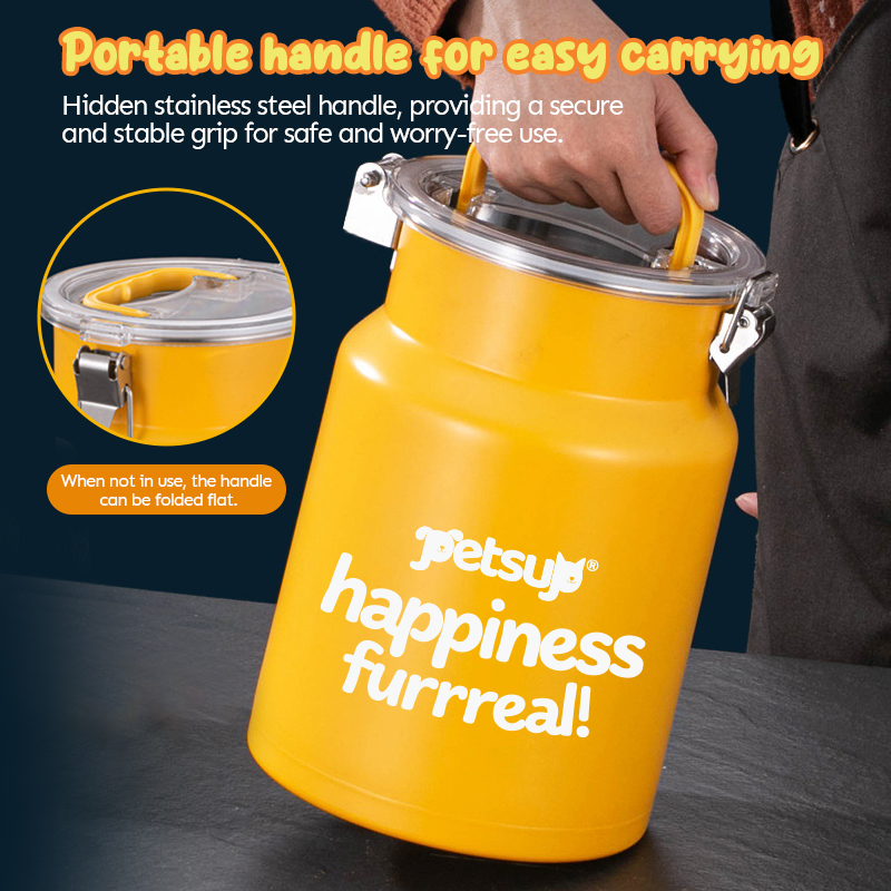 Petsup 5L Airtight Pet Food Container for Dog & Cat Kibble Premium ...