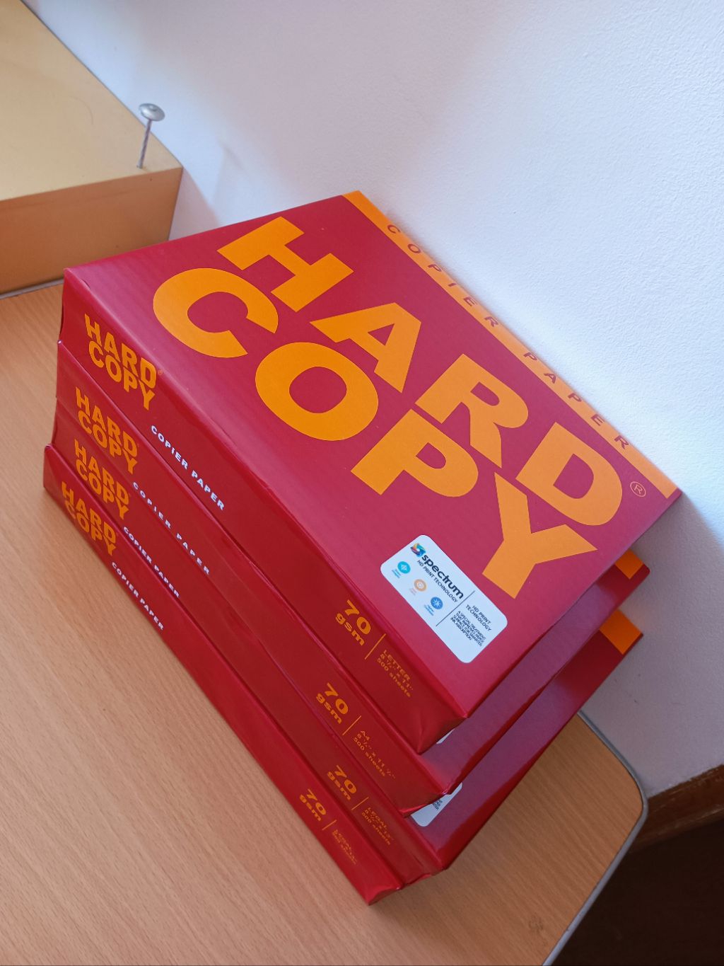 Copier Paper Hard Copy good for printing. Spectrum HD Print Technology ...