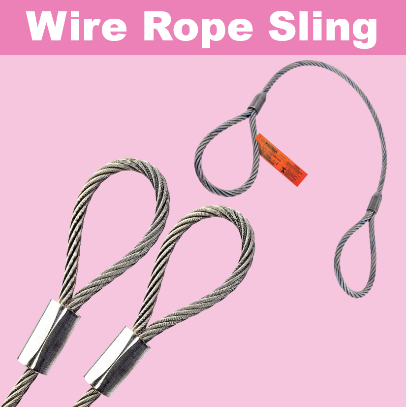 Wire Rope Sling Galvanized Wire Rope Fiber Core Capacity Double Line ...