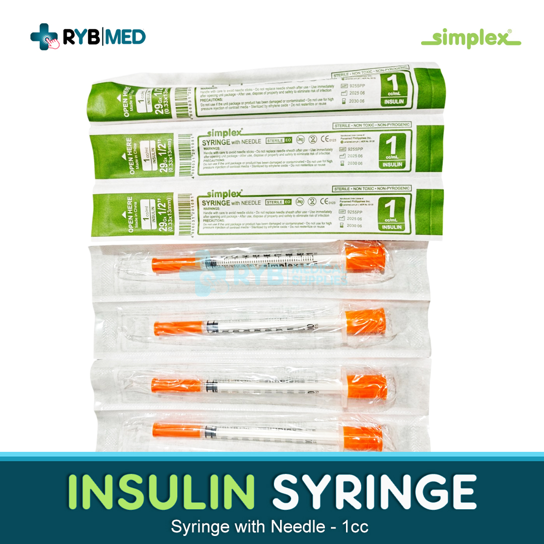 Simplex Insulin Syringe - G29 & G31, 1cc | Shopee Philippines