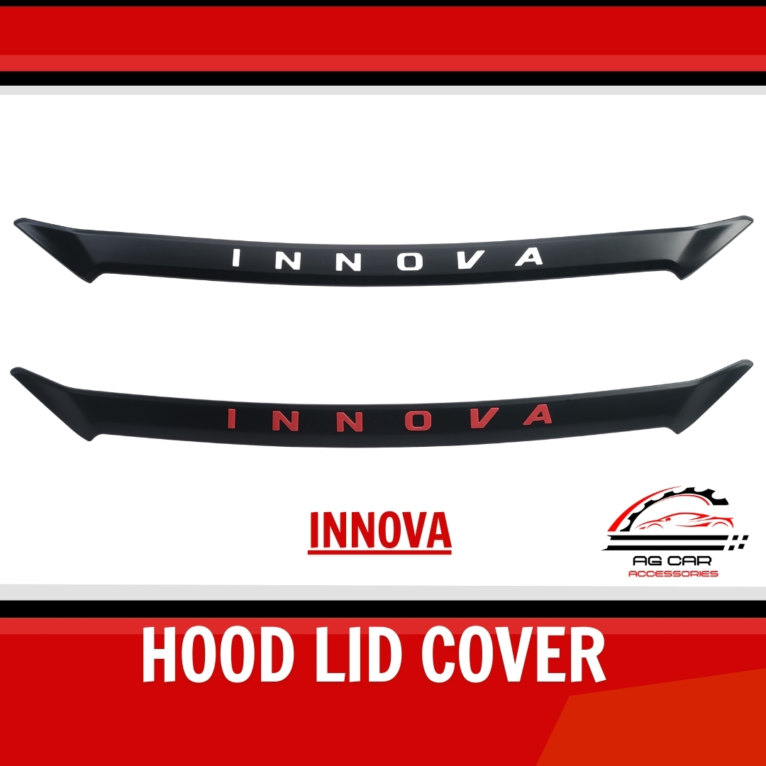 【COD】TOYOTA INNOVA 2016-2026 RED/WHITE LOGO BONNET GUARD/HOOD LID COVER ...