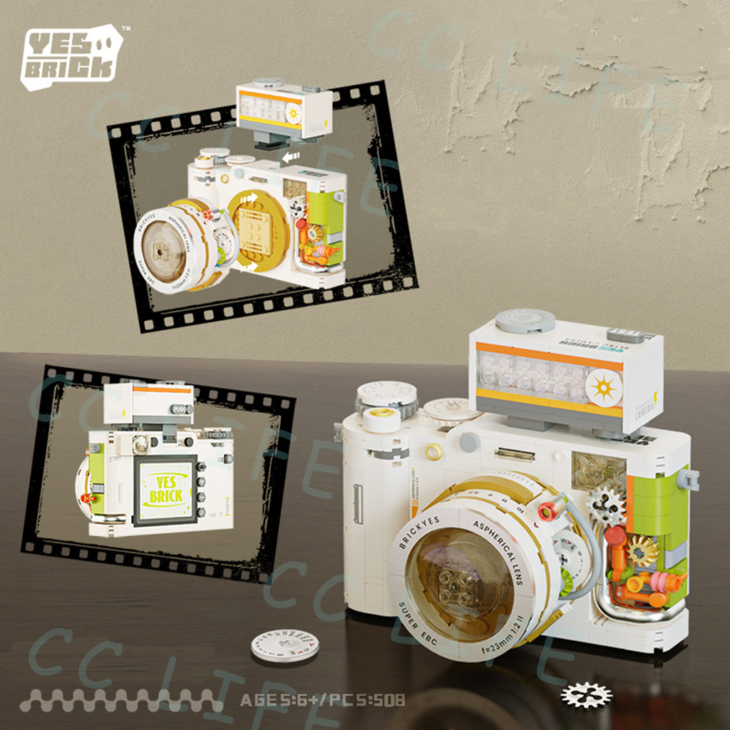 Creative Camera Model Children's Educational Assembly Building Blocks ...