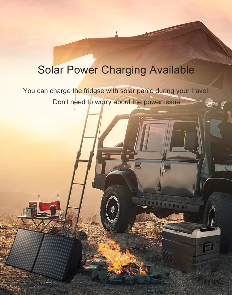 Alpicool TW 35L/45L/55L Portable Solar Car Mini Fridges with Removable ...