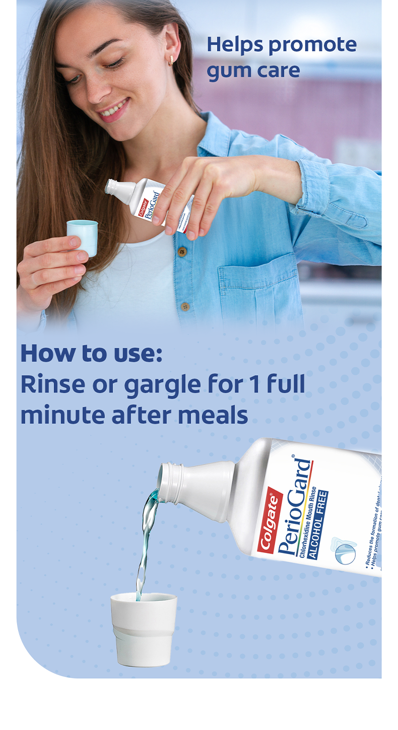 Colgate PerioGard Antibacterial Mouth Rinse - No-Alcohol, 300ml ...