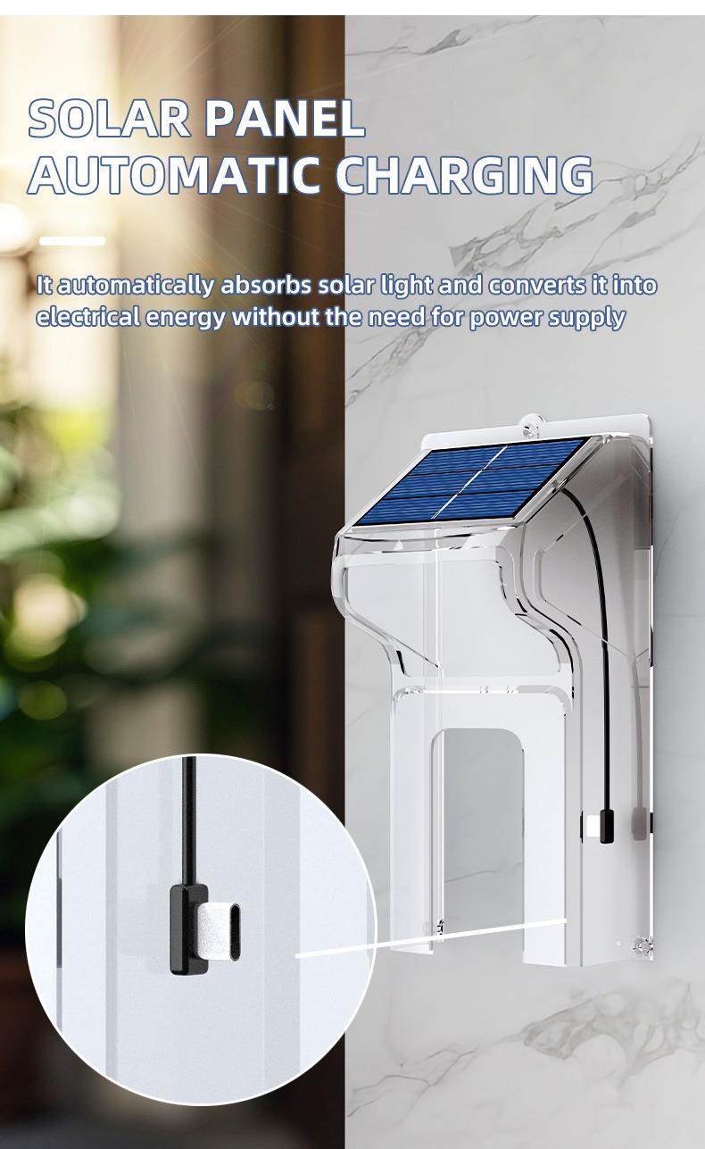 Waterproof Solar Smart Doorbell - Wireless 2-Way Visual Intercom ...