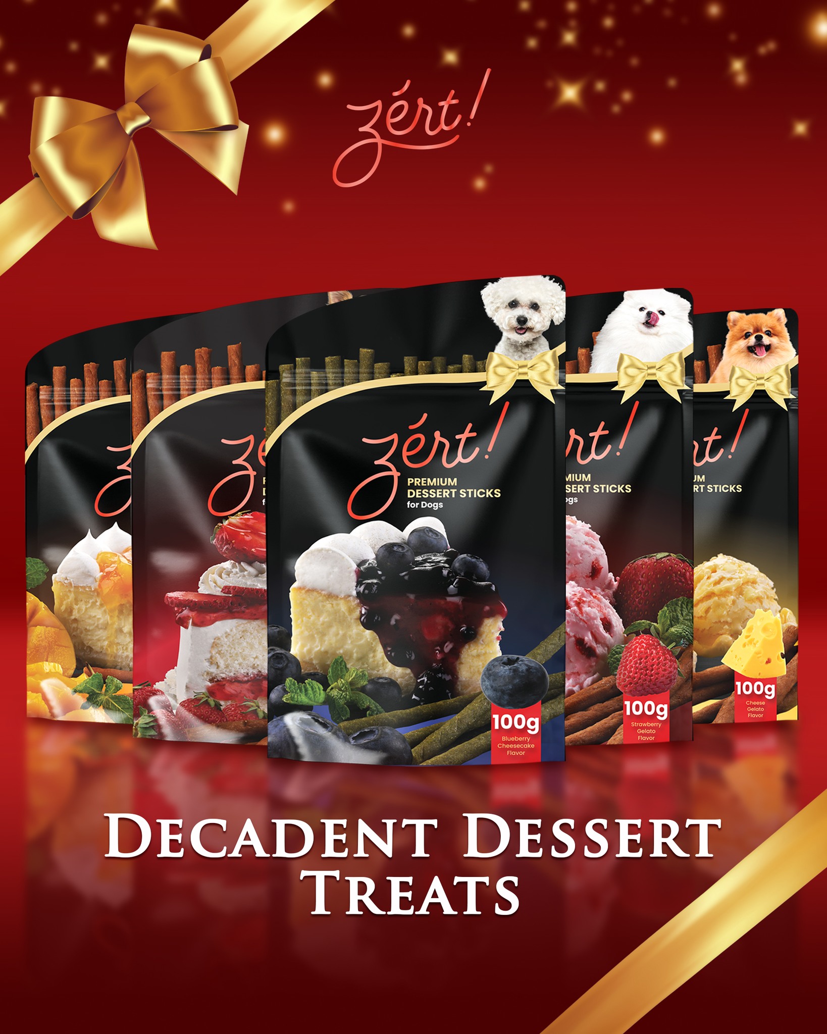 Zert Dentacare Dog Treats Dental Sticks 55g or 148g / Premium Dessert ...
