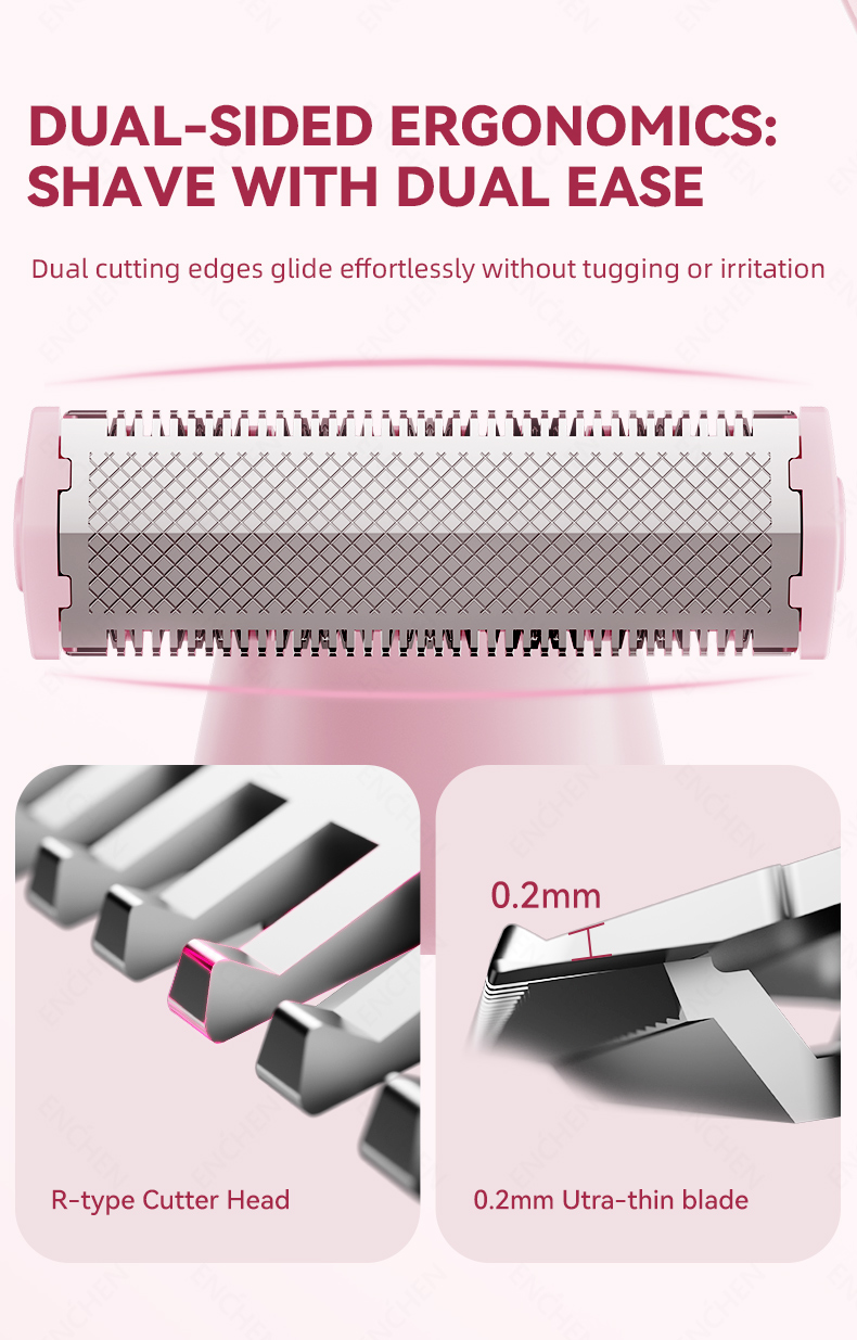 Enchen Electric Body Hair Trimmer Set A2 Plus Painless Lady Bikini ...