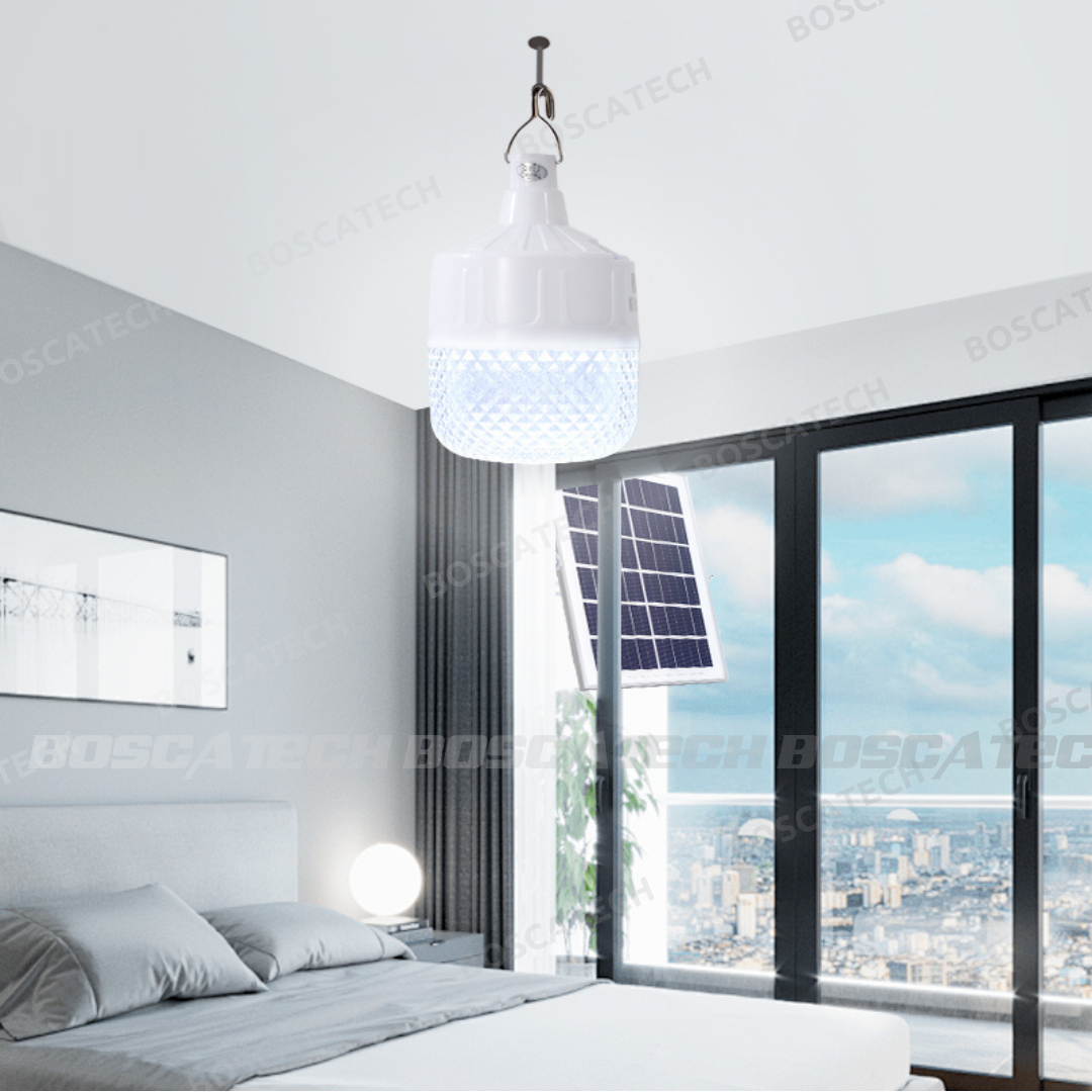 WHS Solar-Powered LED Outdoor Light Bulb with Wireless Remote IP65 ...
