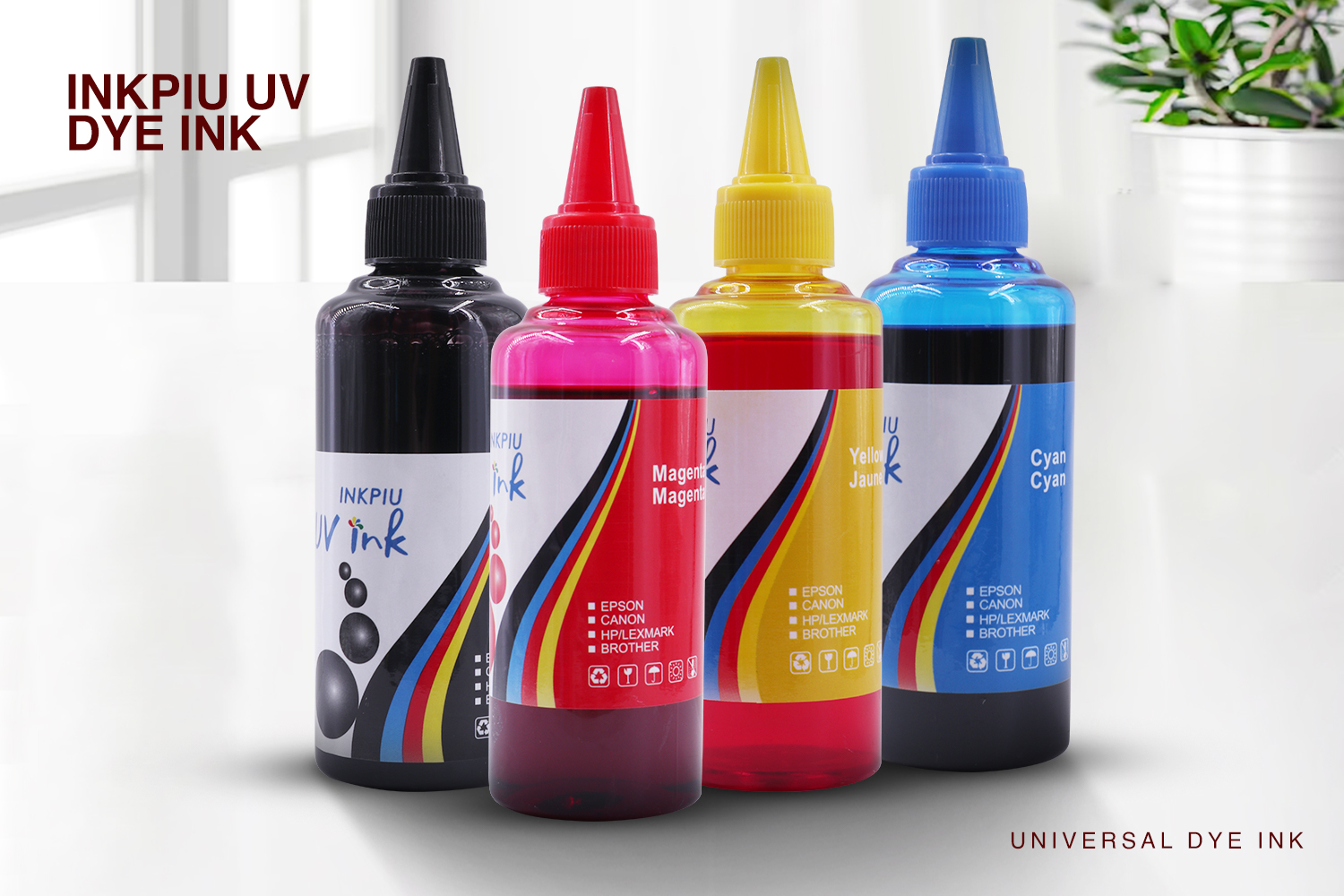 Universal UV Dye Ink Inkpiu 100ml Refill for Epson Canon HP Brother ...