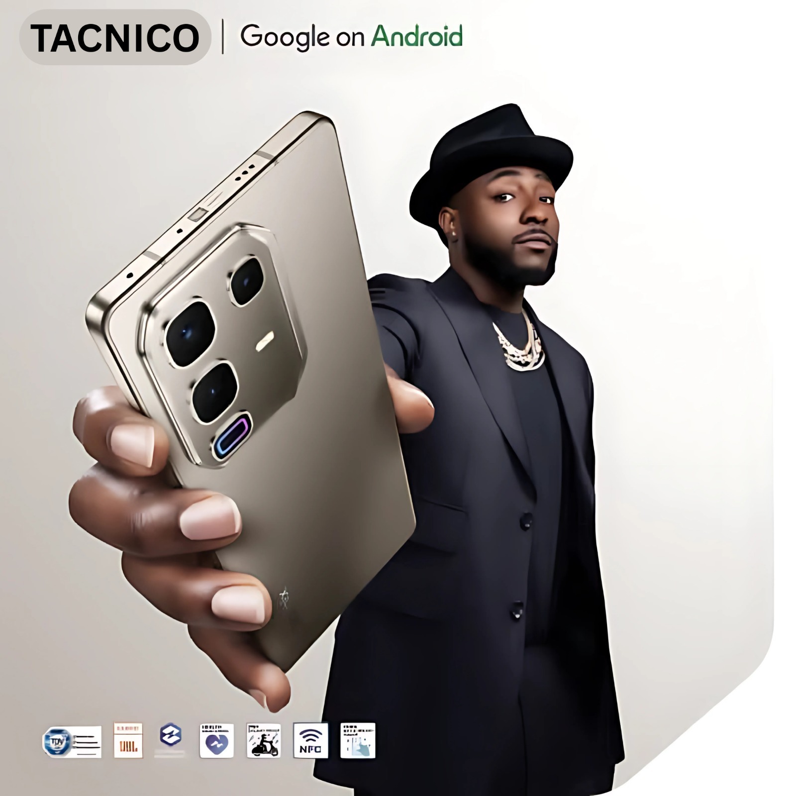 2026 TACNICO Note 50 Ultra Pro 5G Smartphone 8GB+256GB IPS AMOLED ...