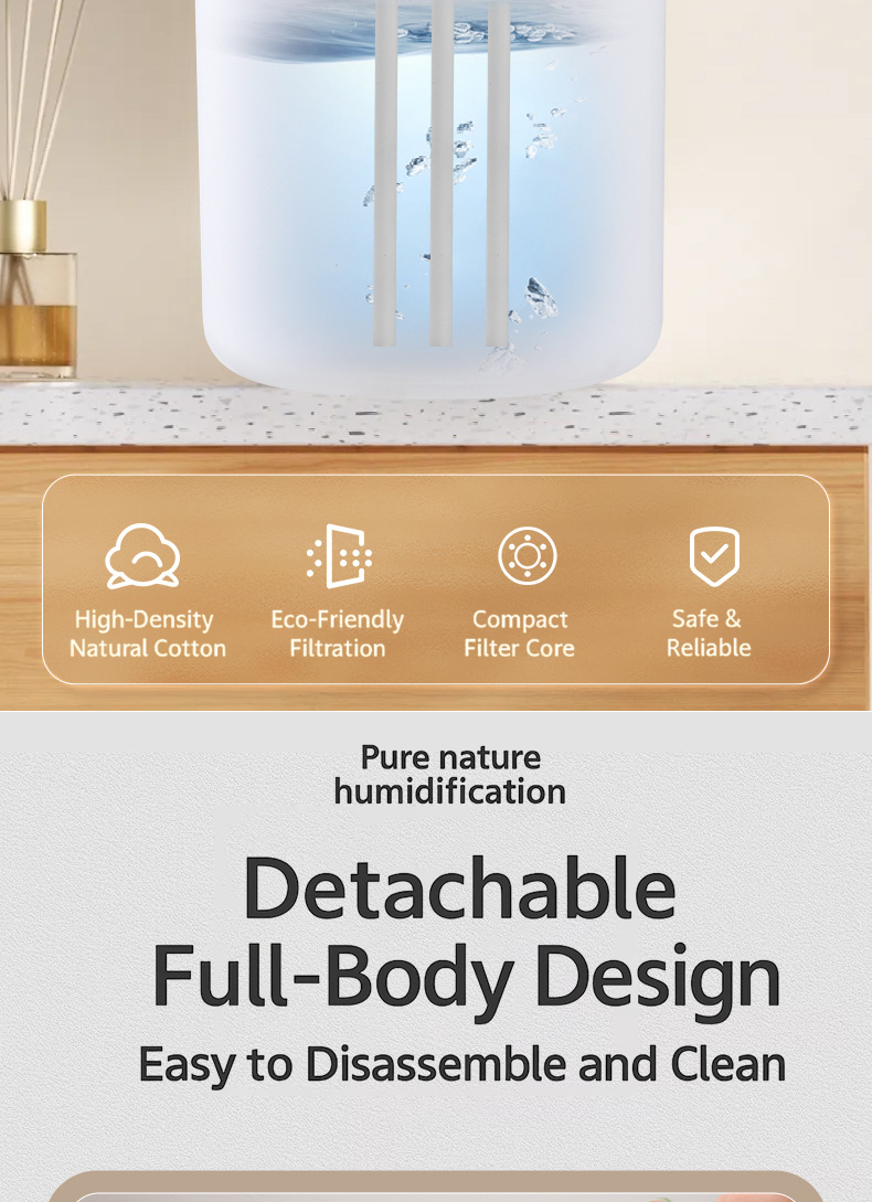 IMARFLEX 5L Large Capacity Air Humidifier Quiet Remote Control LED ...