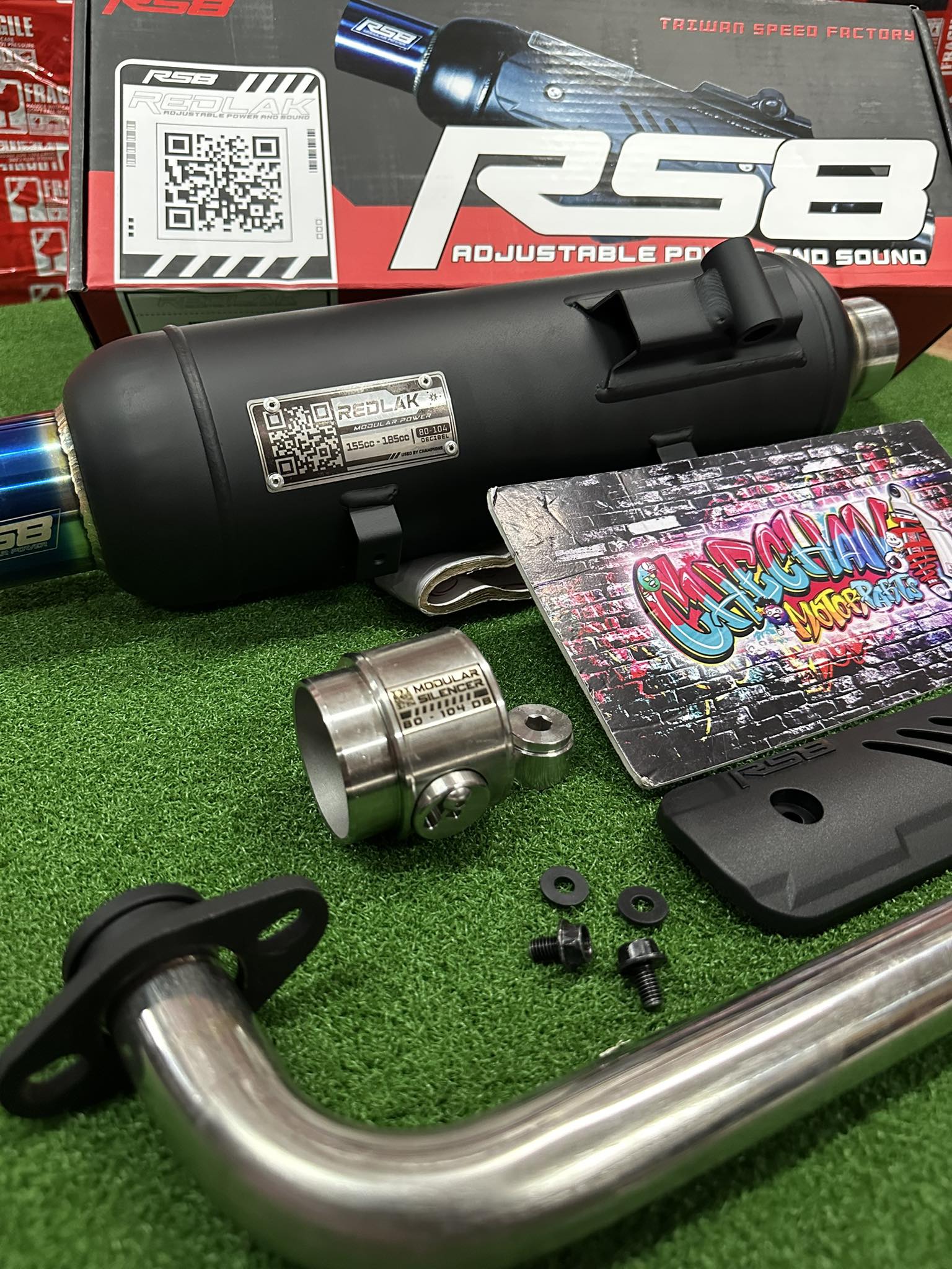 RS8 REDLAK POWER PIPE AEROX V3 / AEROX V2 / NMAX V2 PLUG AND PLAY ...