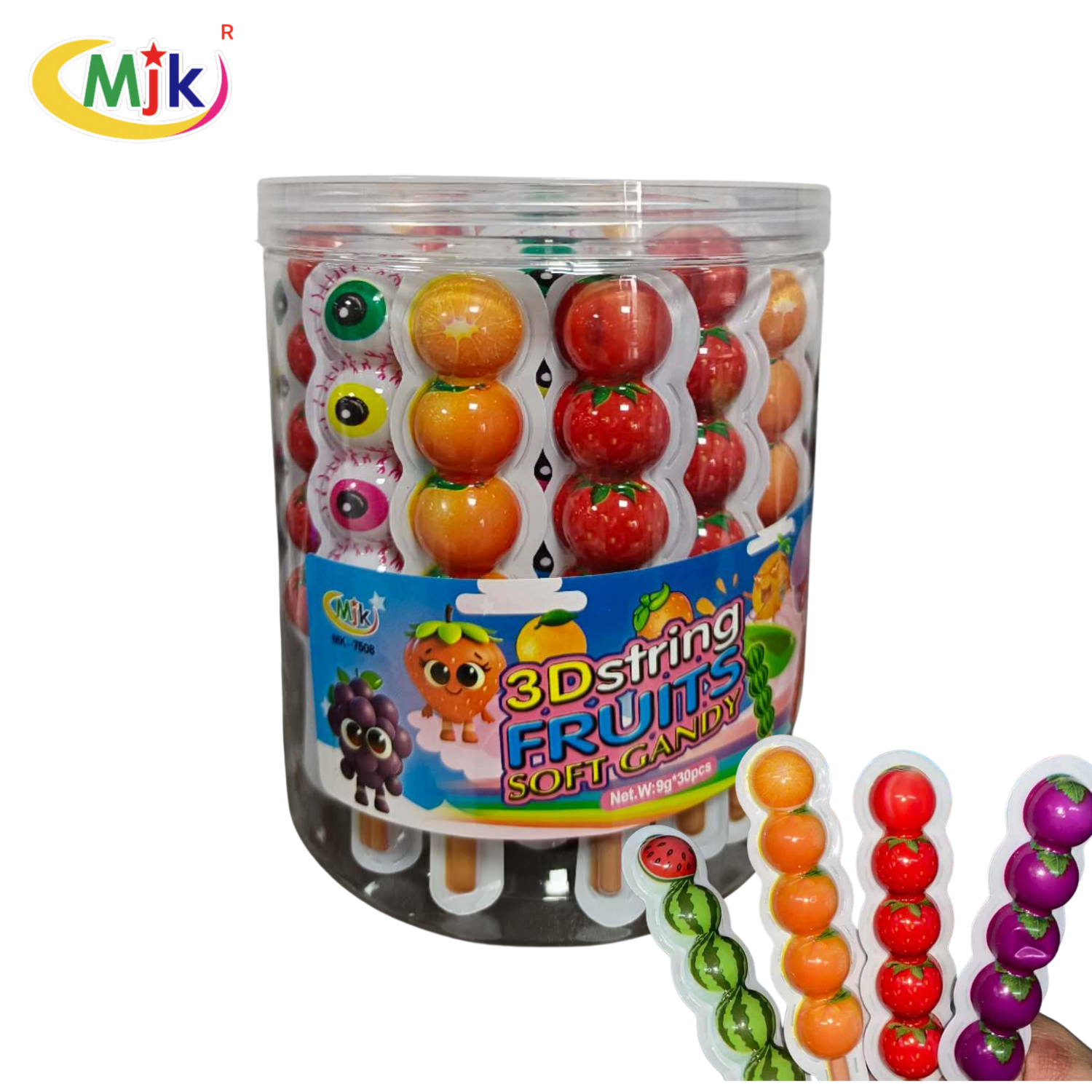 7508- 3D String Fruits Soft Gummy 30pcs/Loot Bags/Paninda | Shopee ...