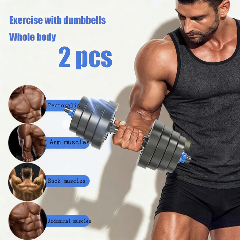 GT Dumbell Set for Men Dumbbell Pair Detachable 10~50Kg PVC Exercise ...