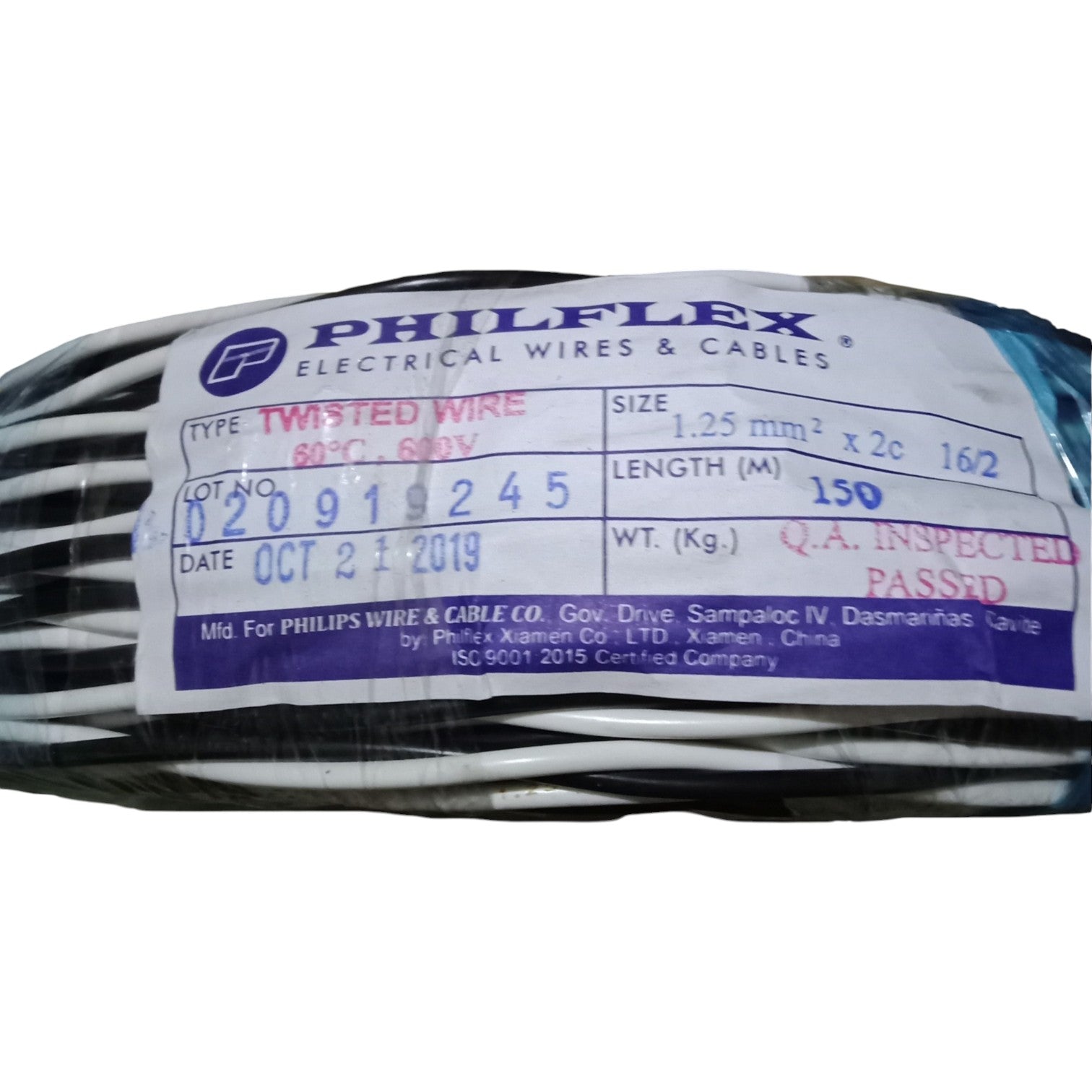 Philflex TF Wire AWG 16/2 1.25mm/2C Stranded Hook Up Wire ...
