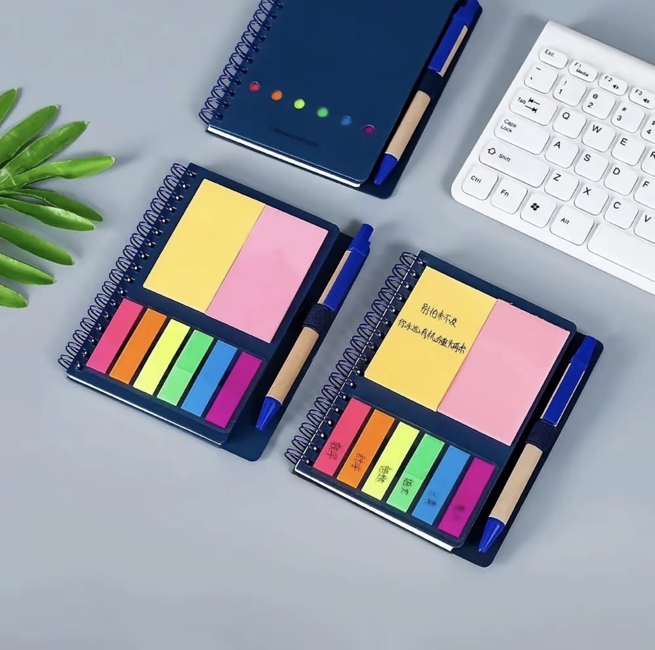GOODAY A6 Spring Notebook with Ballpen Sticky Notes Memo Pad School ...