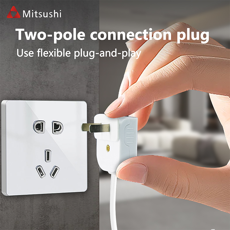 Mitsushi Pure Copper 2-Pin Plug 250V Waterproof Bipolar Industrial ...