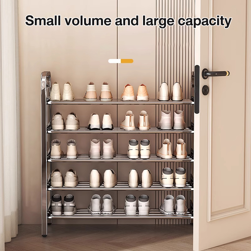 FURNISH FIESTA Stainless Steel Shoe Rack Heavy Duty Metal Shoe ...