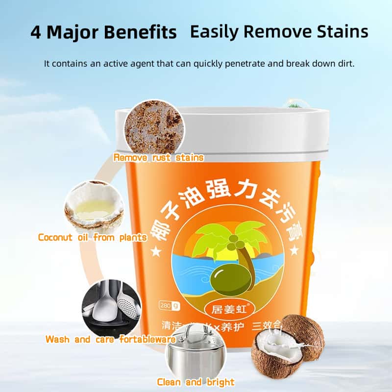 Natural Coconut Oil Derusting Polishing Decontamination Descaling ...