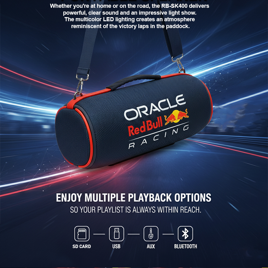 Oracle Red Bull Racing 400 Bluetooth Portable Speaker By Spoyl Store ...