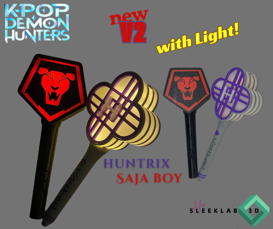 HERSLEEKLAB 3D PRINTED INSPIRED HUNTRIX LIGHTSTICK WITH LIGHT I FROM ...