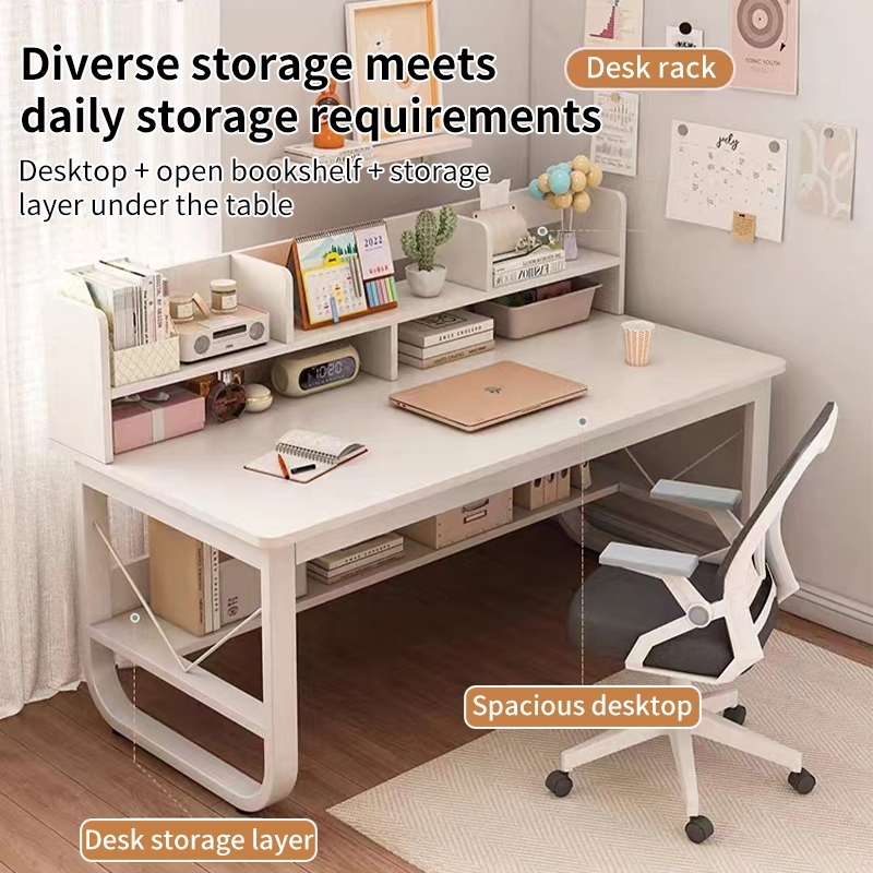 Study Table Computer table Office Table Simple Steel Wood Computer Desk ...