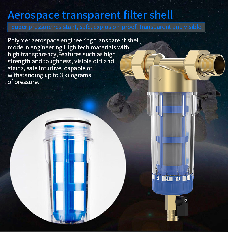 Brass Pre-filter Reusable 40 Micron Filtration 1/2